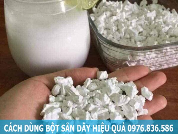 Cách dùng bột sắn dây