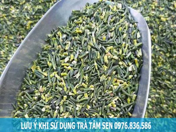 Lưu ý khi sử dụng trà tâm sen