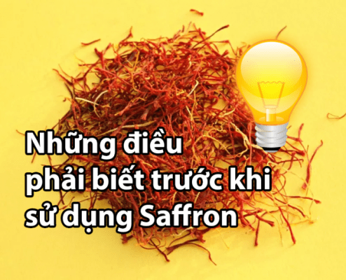 lưu ý khi sử dụng sản phẩm saffron