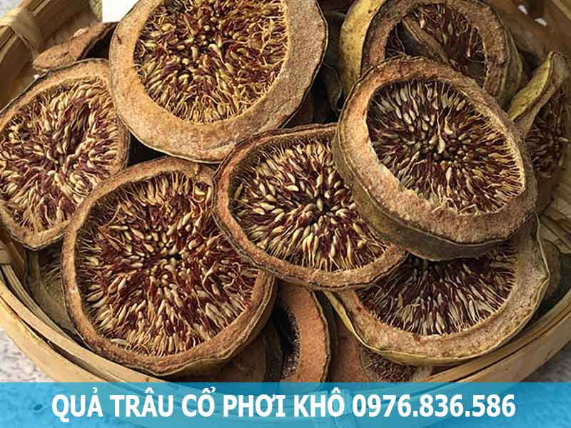 quả trâu cổ phơi khô