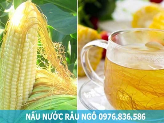 nấu nước râu ngô uống