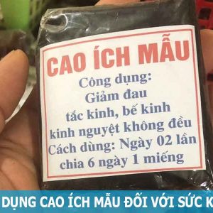 tác dụng cao ích mẫu đối với sức khỏe